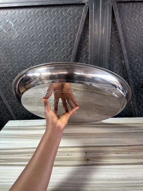 Nova Stainless Serving Tray Flat - 50cm