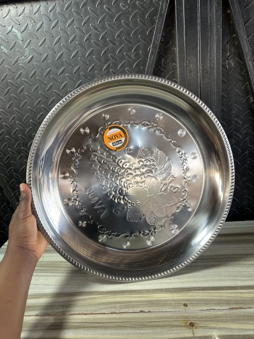 Nova Stainless Serving Tray Flat – 40cm