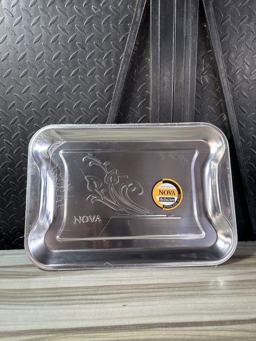 Nova Stainless Serving Tray Flat – 50cm (Four Corner) Thick