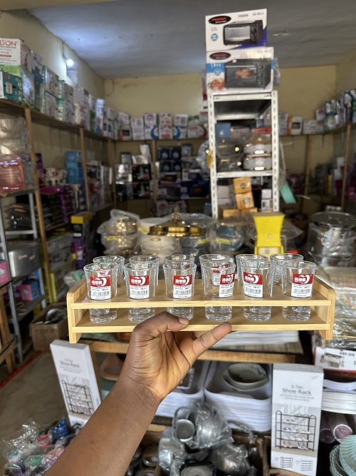 12 pieces Shot Cup with Wooden Rack