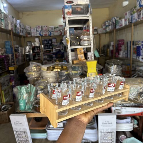 12 pieces Shot Cup with Wooden Rack