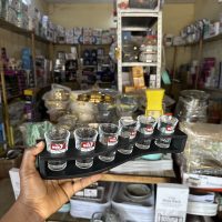 6 pieces Shot Cup with Wooden Rack