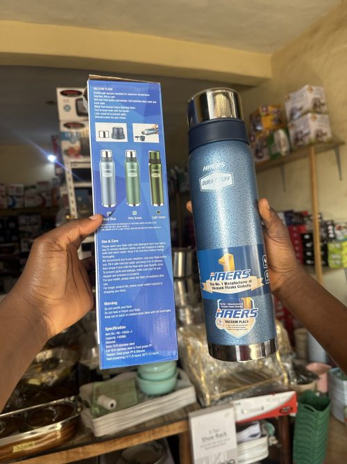 Haers Water Flask Vacuum Flask – 1000ml -1litre
