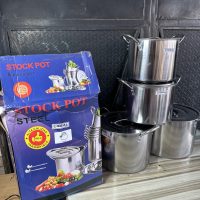 Ideal Stainless Stock Pot Big Size – 4 pieces