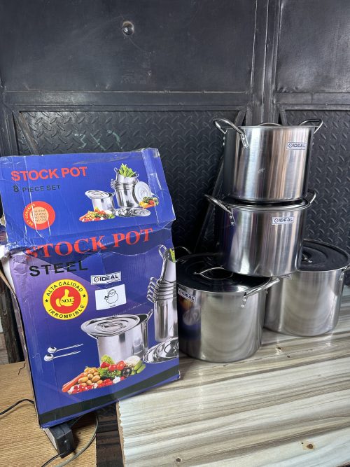 Ideal Stainless Stock Pot Big Size – 4 pieces