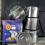 Ideal Stainless Stock Pot Big Size – 4 pieces