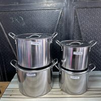 Ideal Stainless Stock Pot Big Size – 4 pieces