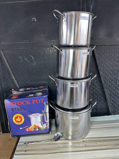 Ideal Stainless Stock Pot Small Size – 4 pieces