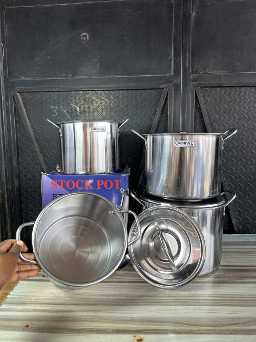 Ideal Stainless Stock Pot Small Size – 4 pieces