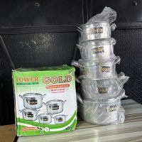 Tower Gold Cooking Pot Set 5 pieces