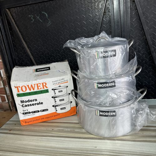 Tower Cooking Pot 3 pieces- Modern Casserole