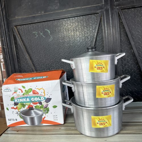 Kinka Gold Cooking Pot 3 pieces- 3B