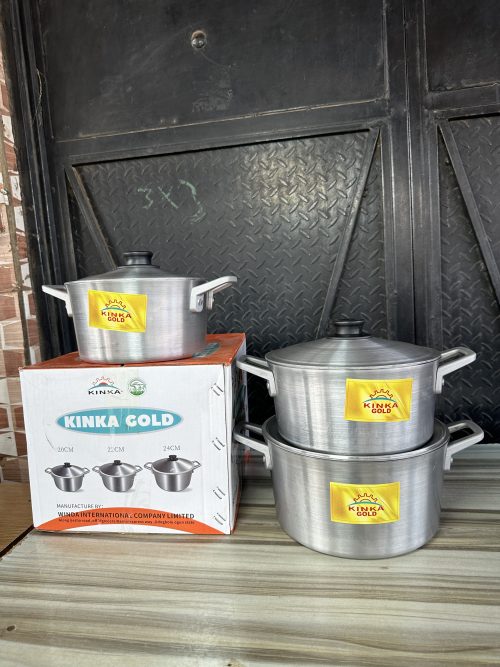 Kinka Gold Cooking Pot 3 pieces- 3B