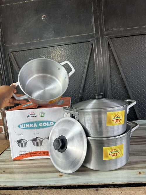 Kinka Gold Cooking Pot 3 pieces- 3B
