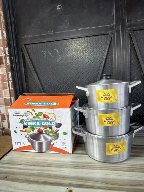 Kinka Gold Cooking Pot 3 pieces- 3A