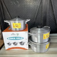 Kinka Gold Cooking Pot 3 pieces- 3A