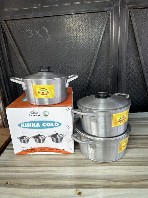 Kinka Gold Cooking Pot 3 pieces- 3A