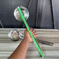 Stainless Cooking Spoon Perforated Skimmer long - 15 inches