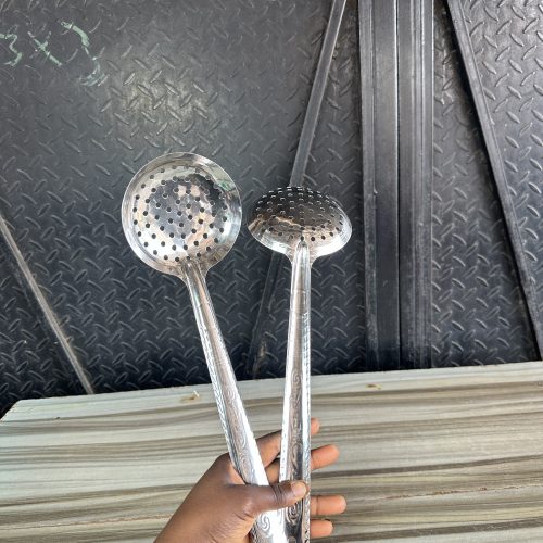 Stainless Cooking Spoon Perforated Skimmer long - 15 inches