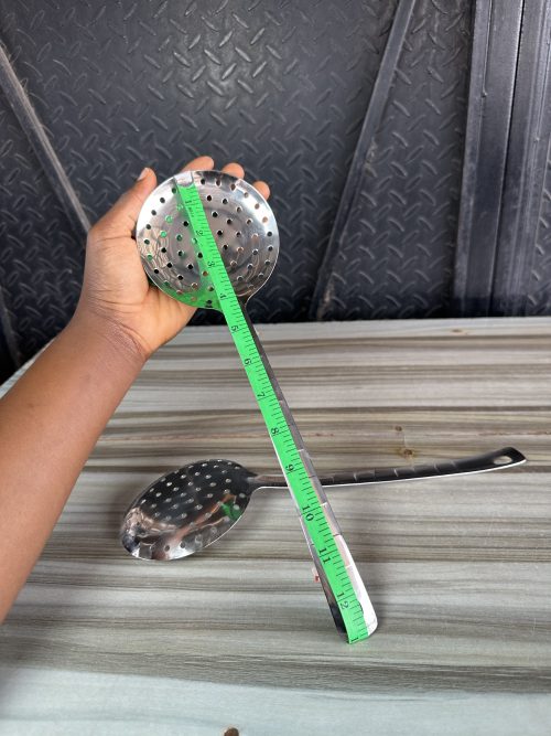 Stainless Cooking Spoon Perforated Skimmer Big Size – 13 inches