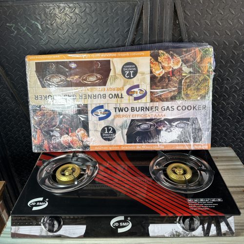 SMP Glass Table Double Gas Burner with Auto Ignition – GC1007