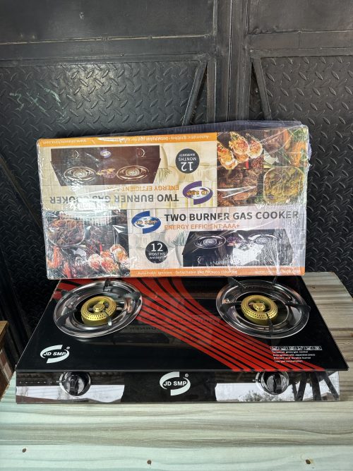 SMP Glass Table Double Gas Burner with Auto Ignition – GC1007