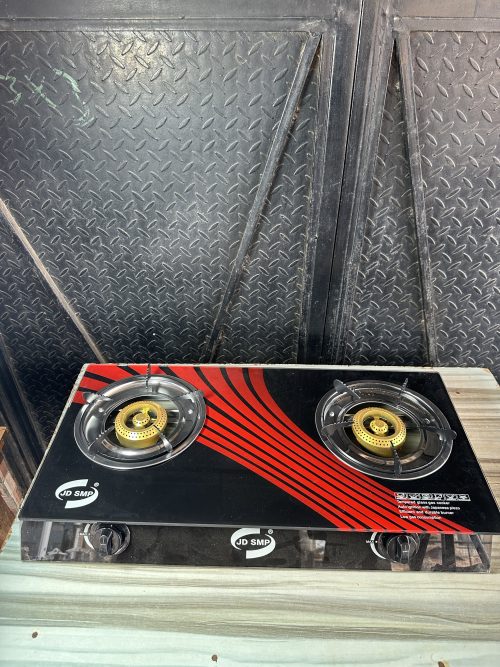 SMP Glass Table Double Gas Burner with Auto Ignition – GC1007