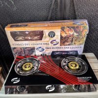 SMP Glass Table Double Gas Burner with Auto Ignition – GC1007