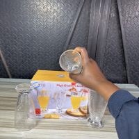 SMP Glass cup – 6 pieces Y3206B-6