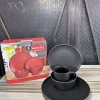 4 pieces Ceramic Dinner Set – Black