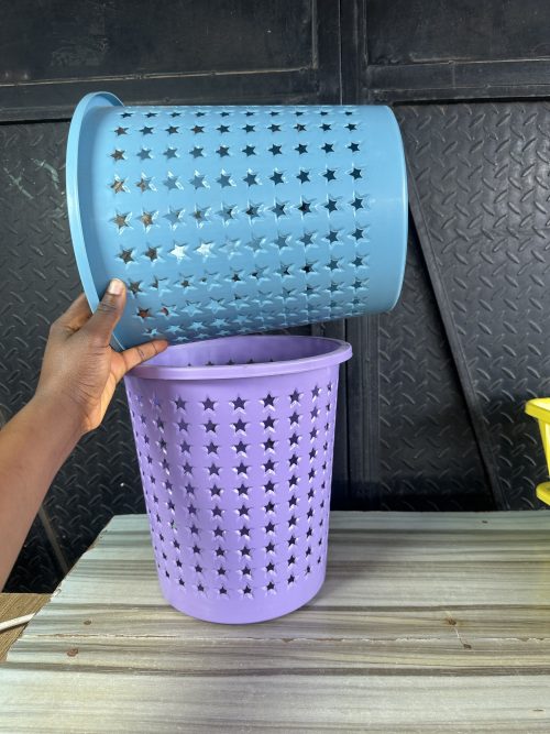 Plastic Dustbin Basket Star Round - 1 piece