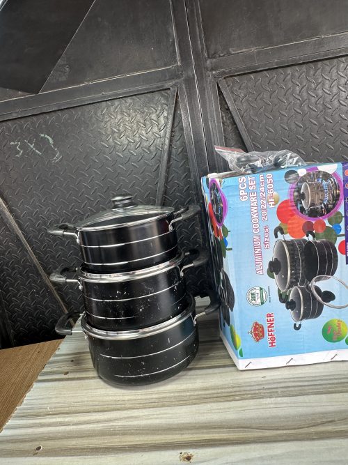 Hoffner Nonstick Cooking Pot Set – 3 pieces – HF - 6050