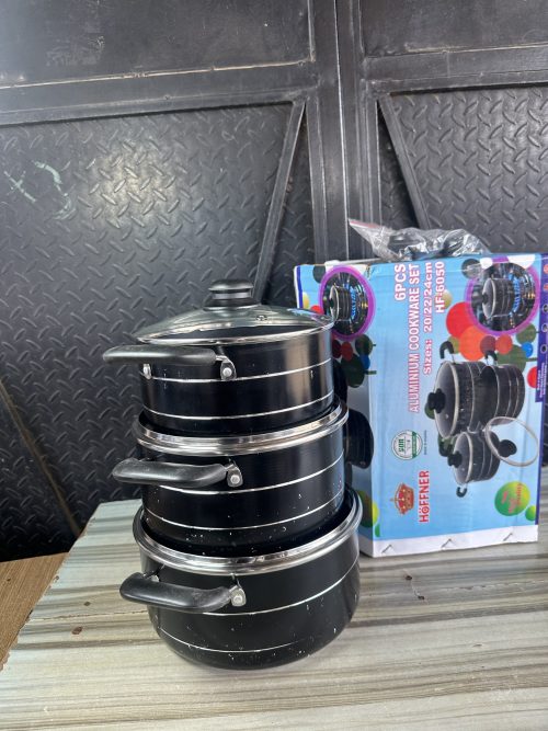 Hoffner Nonstick Cooking Pot Set – 3 pieces – HF - 6050