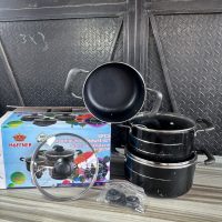 Hoffner Nonstick Cooking Pot Set – 3 pieces – HF - 6050