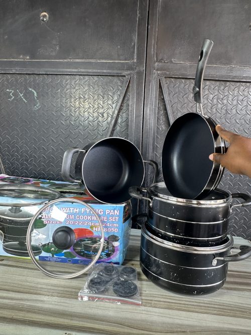 Hoffner Nonstick Cooking Pot Set – 4 pieces – HF - 8050