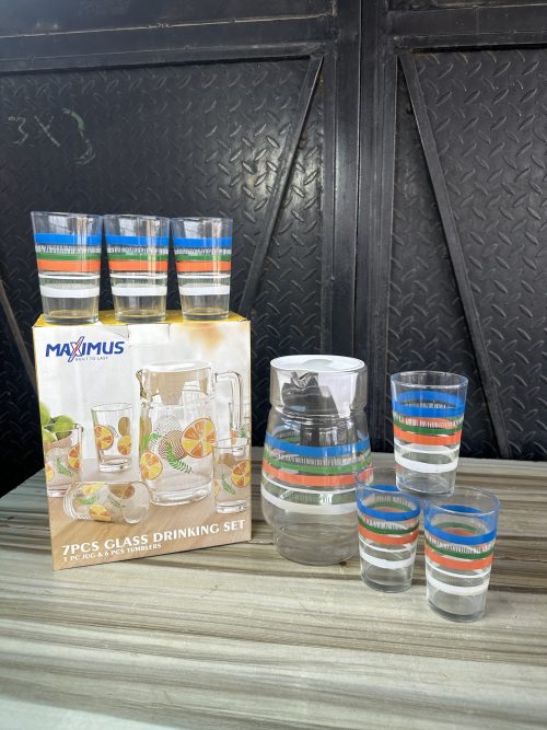 Maximus Glass Cup and Jug – 7 pcs Set