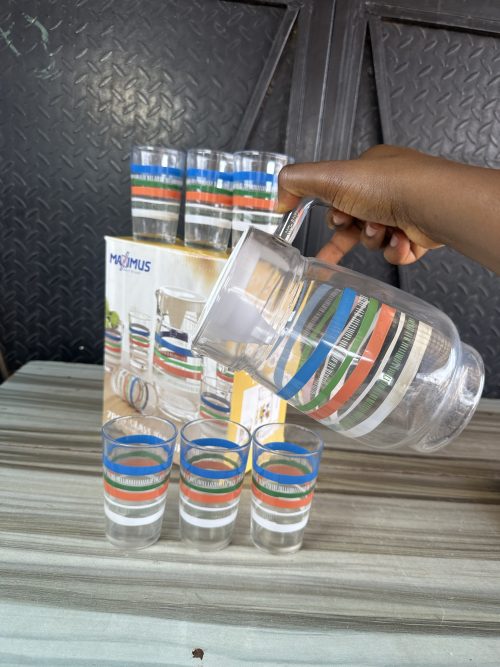 Maximus Glass Cup and Jug – 7 pcs Set