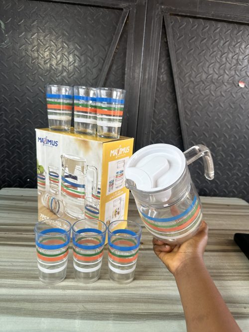 Maximus Glass Cup and Jug – 7 pcs Set