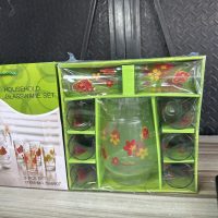 Glass Cup and Jug – 9 pcs Set