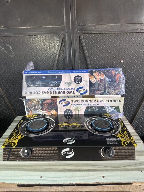SMP Glass Table Double Gas Burner Infrared with Auto Ignition – GC1008